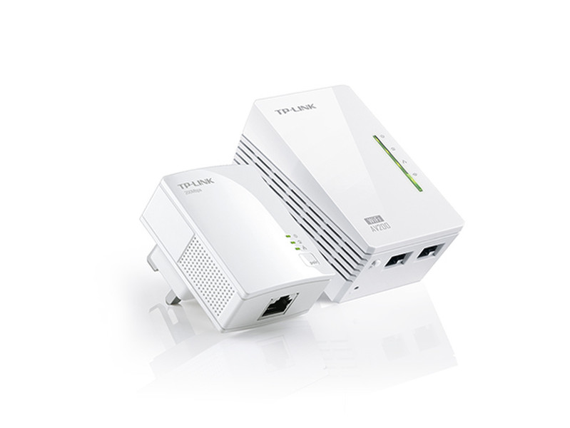 TP-LINK AV200 300Mbit/s Ethernet LAN Wi-Fi White 2pc(s) PowerLine network adapter