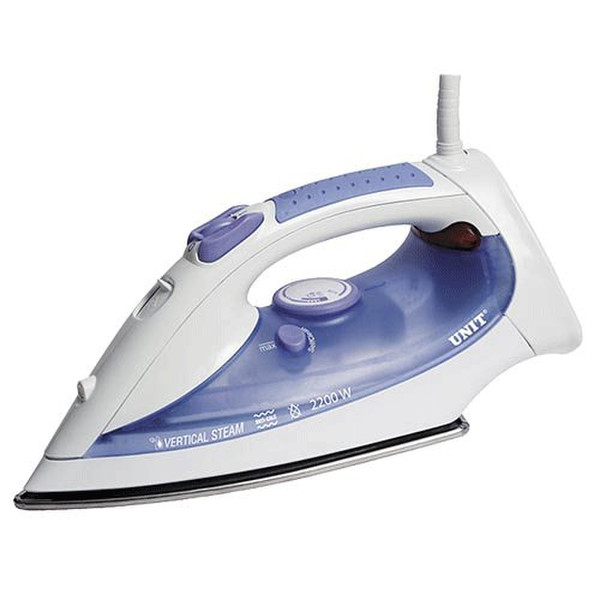 Unit USI 48 Steam iron Stainless Steel soleplate 2200W Blue,White
