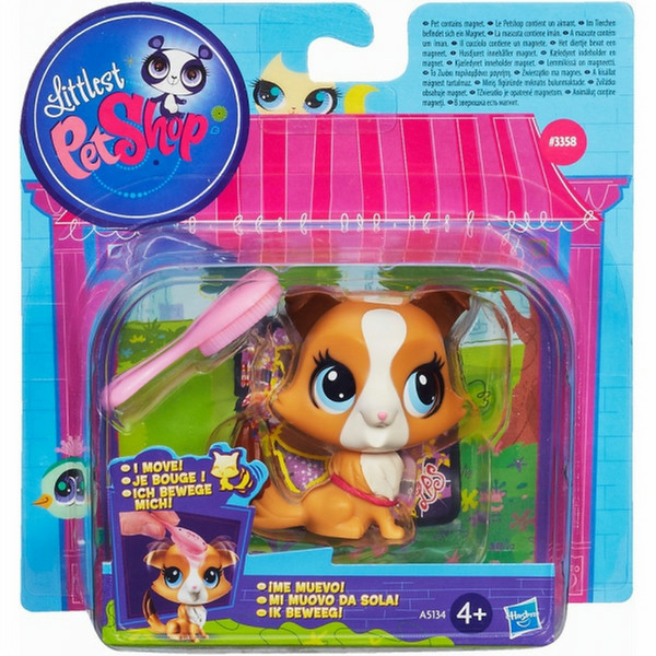 Hasbro Littlest Pet Shop Magic Motion Collie 1шт Коричневый, Оранжевый, Белый Девочка