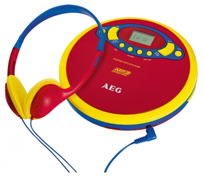 AEG CDP 4228 Kids Line Portable CD player Blue,Red,Yellow