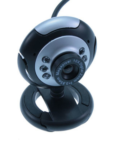 MediaRange MROS602 2МП 1280 x 1024пикселей USB 2.0 Черный, Серый вебкамера