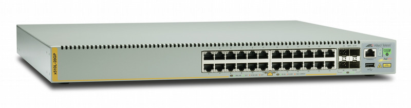 Allied Telesis AT-x510L-28GP-50 Управляемый L3 Gigabit Ethernet (10/100/1000) Power over Ethernet (PoE) Серый