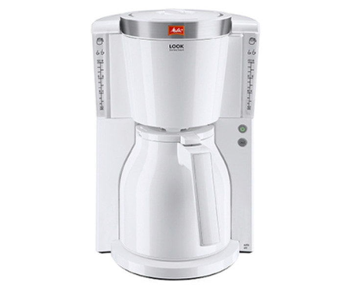 Melitta Look Therm Selection freestanding Semi-auto Drip coffee maker 12cups White