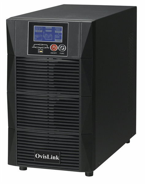 OvisLink TITANIUM 3K-IT Double-conversion (Online) 3000VA Tower Black uninterruptible power supply (UPS)