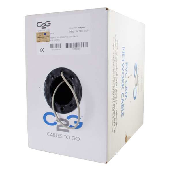 C2G 1000ft Cat6 304.8m Cat6 U/UTP (UTP) Grey networking cable