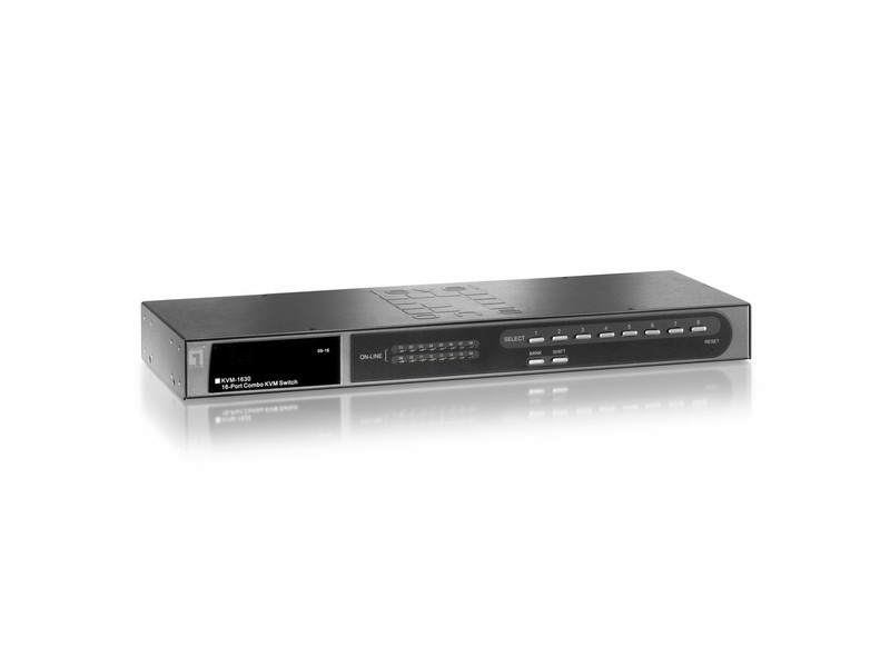 LevelOne 16-Port Combo KVM Switch with Remote Console Port