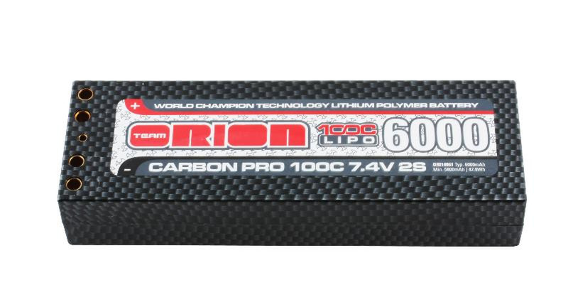 Team Orion ORI14061 Lithium Polymer 6000mAh 7.4V rechargeable battery