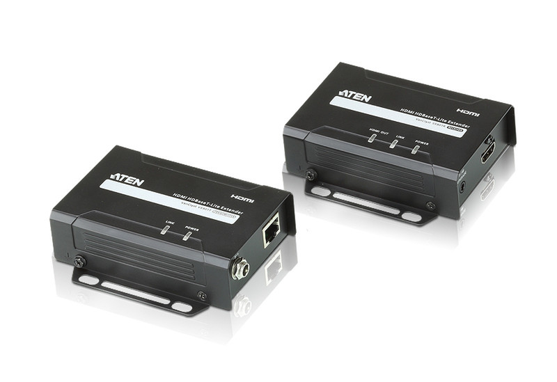 Aten VE801 AV transmitter & receiver Schwarz Audio-/Video-Leistungsverstärker