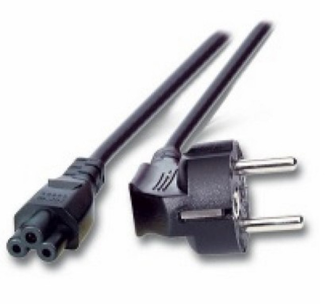 Helos 119766 5m CEE7/7 Schuko C5 coupler Black power cable
