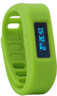 Brigmton BSPORT-10 Wristband activity tracker 0.91" OLED Wireless Black,Green