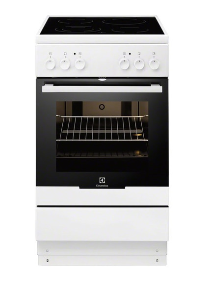 Electrolux EKC50150OW Freestanding Ceramic hob A Black,White