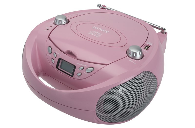 Denver TCU-205 Portable CD player Розовый