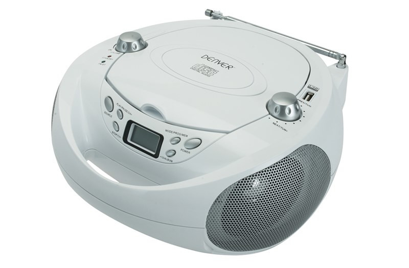 Denver TCU-205 Portable CD player Белый