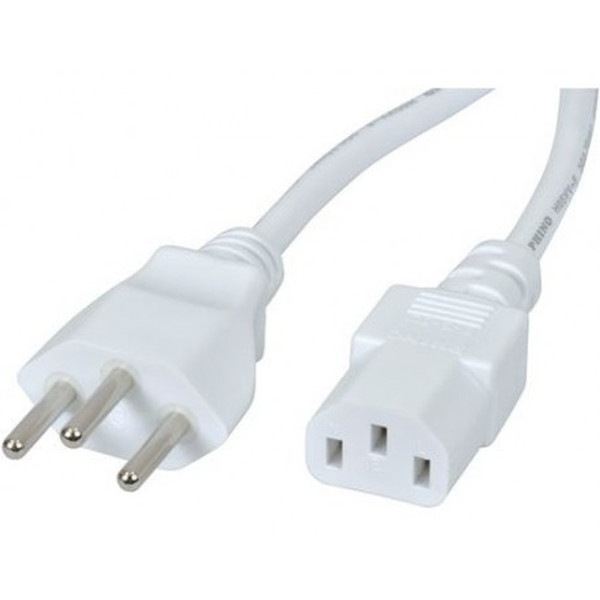 Diverse Electronics 102647 1.8m C13 coupler White power cable
