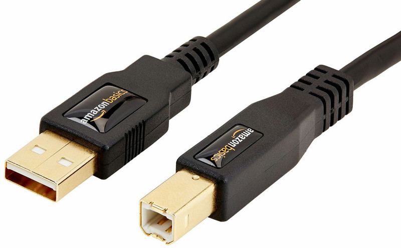 AmazonBasics USB 2.0/ USB Type B, 3m 3м USB A Mini-USB B Черный