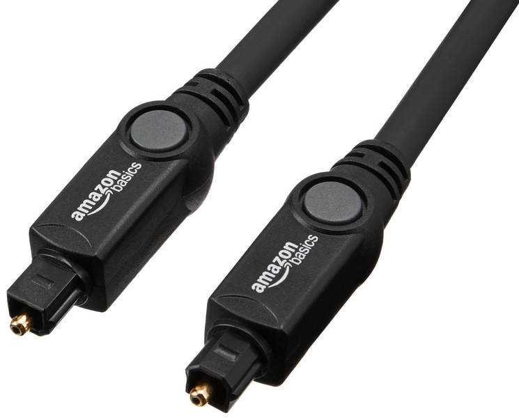AmazonBasics 7GSW 1.8m TOSLINK TOSLINK Schwarz Audio-Kabel