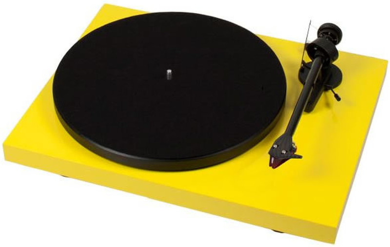 Pro-Ject Debut Carbon (DC) OM 10 Belt-drive audio turntable Schwarz, Gelb