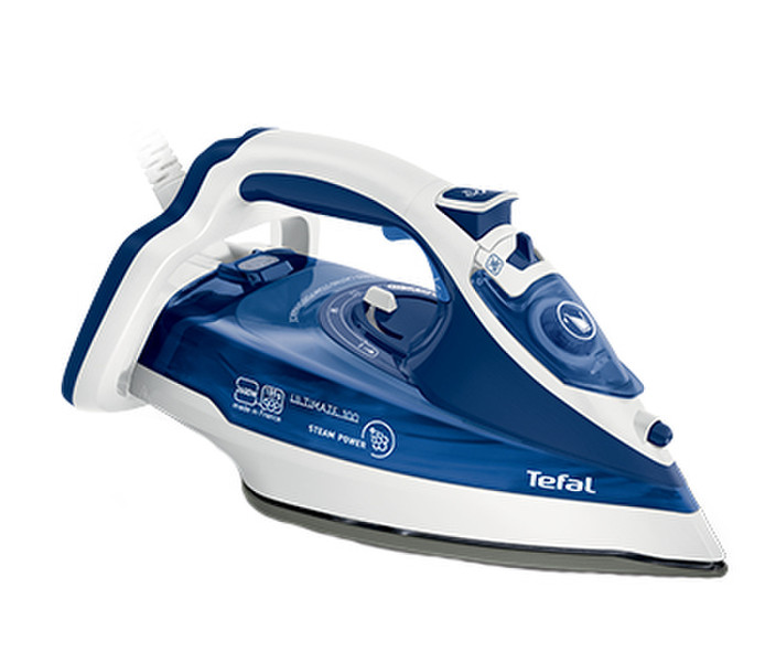 Tefal Steampower FV9601 Dry & Steam iron 2600W Blue,White