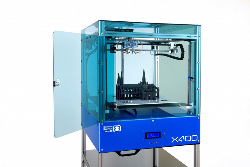 German RepRap X400 CE PRO Blue,Transparent 3D printer