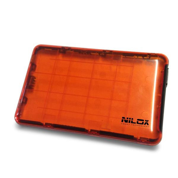 Nilox DH0002OT HDD enclosure 2.5Zoll Orange,Transparent Speichergehäuse