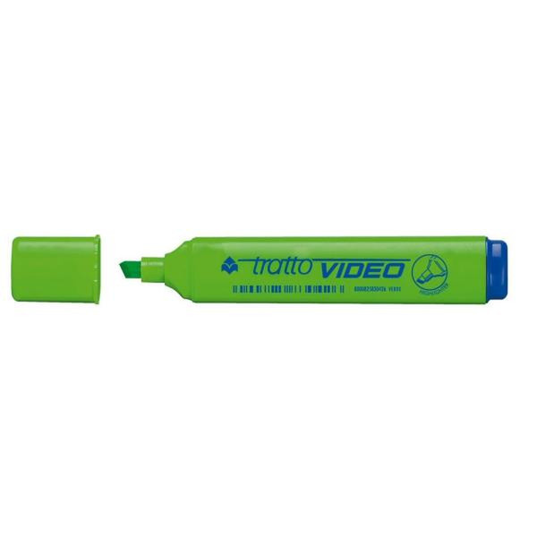 Tratto Video Chisel tip Green 12pc(s) marker