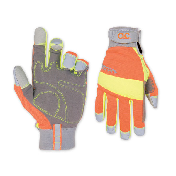 Custom LeatherCraft 128L Grey,Orange,Yellow 2pc(s) protective glove