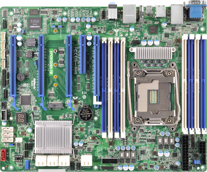 Asrock EPC612D8A-TB Intel C612 Socket R (LGA 2011) ATX материнская плата