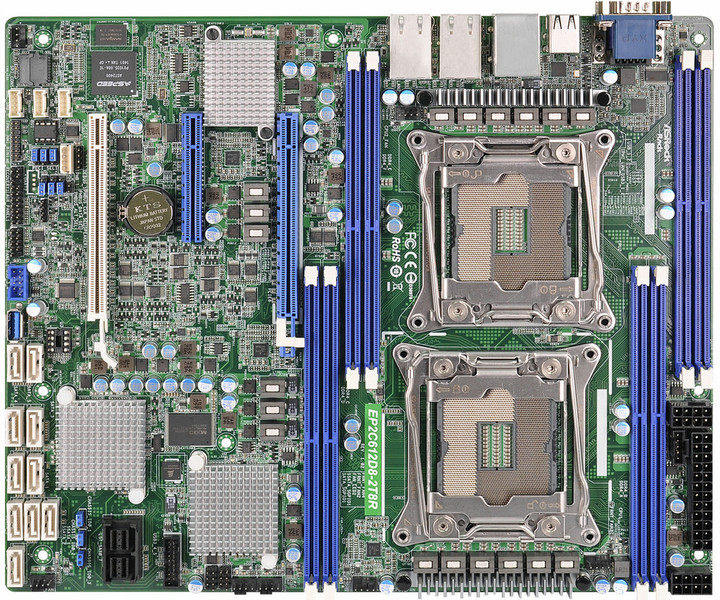 Asrock EP2C612D8-2T8R Intel C612 Socket R (LGA 2011) ATX материнская плата для сервера/рабочей станции