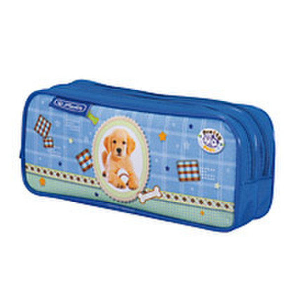 Herlitz Pretty Pets Dog Мягкий пенал для карандашей Полиэстер Синий, Разноцветный