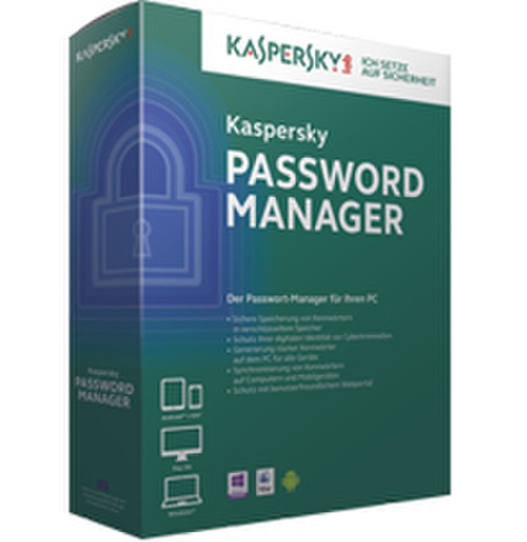 Kaspersky Lab Password Manager 2015, 1y