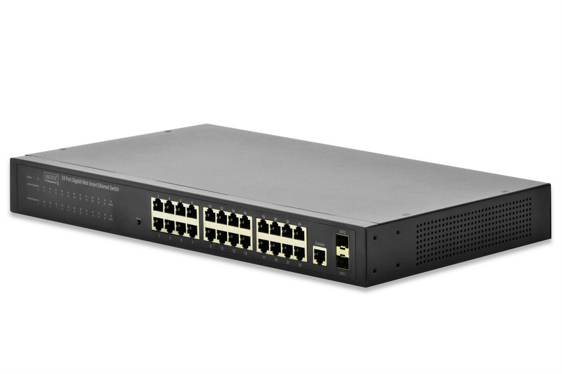 Digitus DN-80221-1 Управляемый Gigabit Ethernet (10/100/1000) Черный сетевой коммутатор