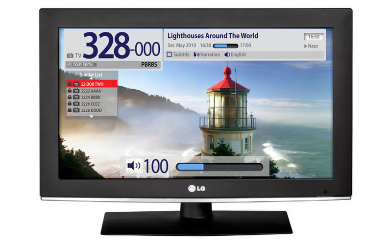 LG 26LD360L 26Zoll HD Schwarz LCD-Fernseher