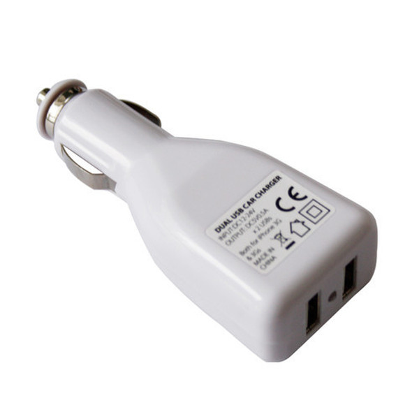 Skque USB-CARC-2P-WHT Авто Белый зарядное для мобильных устройств