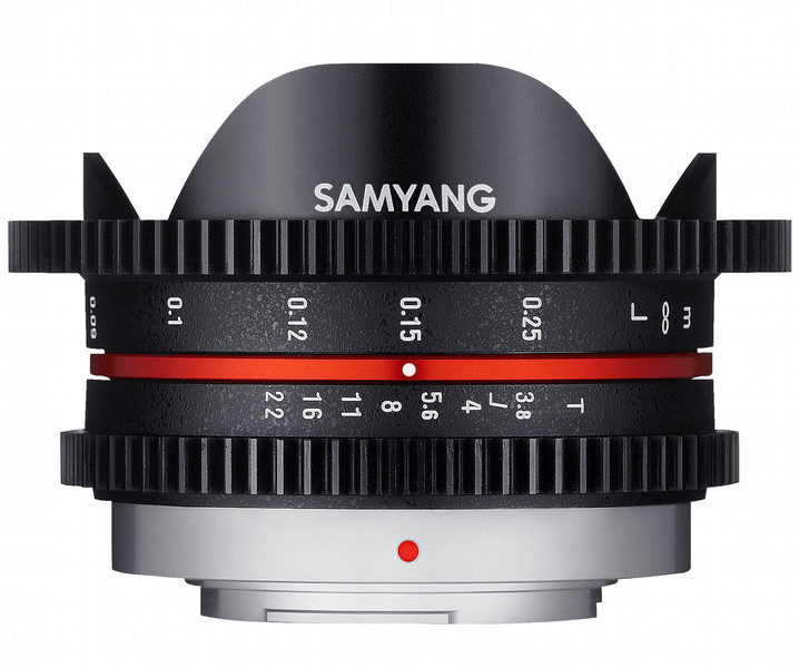 Samyang 7.5mm T3.8 Cine UMC Fish-eye, MFT SLR Wide fish-eye lens Черный