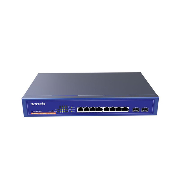 Tenda TEG3210P Managed Gigabit Ethernet (10/100/1000) Power over Ethernet (PoE) Blue