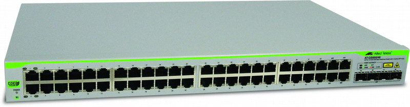 Allied Telesis AT-GS950/48-50 Управляемый L2 Gigabit Ethernet (10/100/1000) 1U Серый