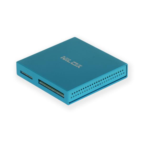 Nilox 10NXCRQ100003 USB 2.0 Blau Kartenleser