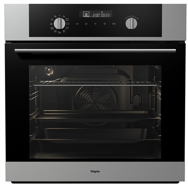 Pelgrim OVM516RVS Elektro 67l A Schwarz, Edelstahl Backofen