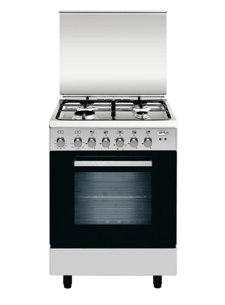 Airlux AA66CVIX Freestanding Gas hob A Stainless steel cooker