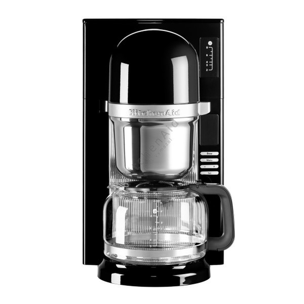 KitchenAid 5KCM0802EOB Espresso machine 1.18л 8чашек Черный, Нержавеющая сталь кофеварка