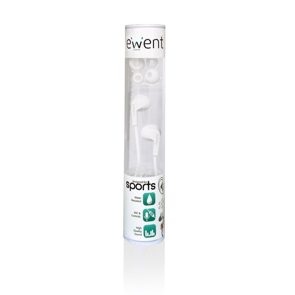 Ewent EW3556 Binaural im Ohr Weiß Mobiles Headset