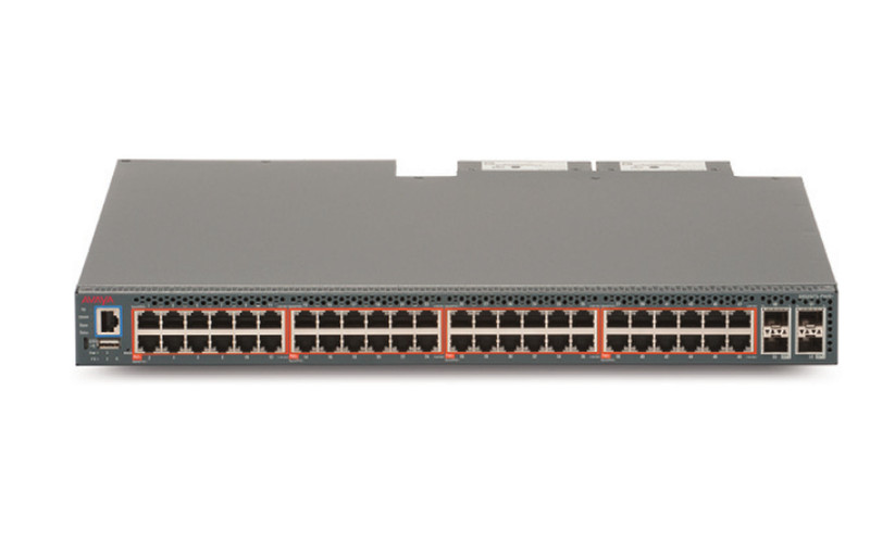 Avaya ERS 5952GTS-PWR+ Управляемый L2/L3 Gigabit Ethernet (10/100/1000) Power over Ethernet (PoE) 1U Серый