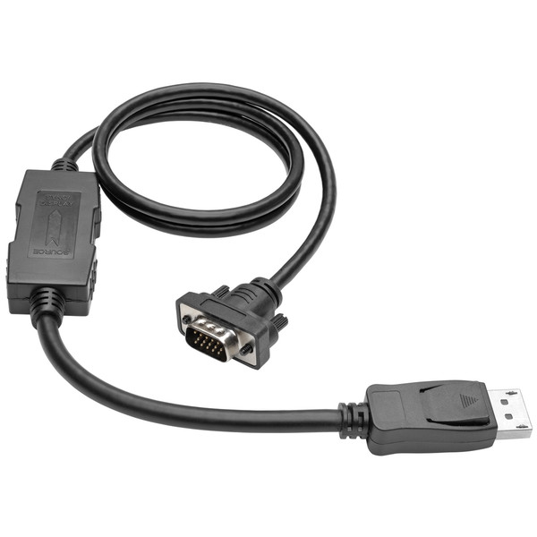 Tripp Lite 3ft, DisplayPort - VGA 0.91m DisplayPort VGA (D-Sub) Black