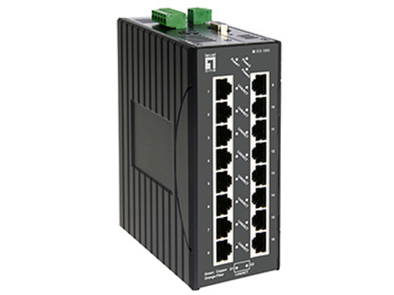 LevelOne IES-1880 gemanaged L2 Fast Ethernet (10/100) Schwarz