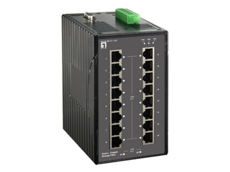 LevelOne IES-1890 Managed L2 Fast Ethernet (10/100) Black