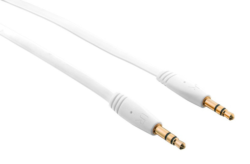 Trust Flat Audio Cable 1м 3,5 мм 3,5 мм Белый аудио кабель