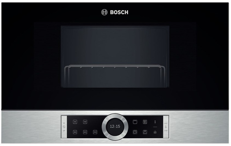 Bosch BEL634GS1 Встроенный 21л 900Вт Черный, Cеребряный микроволновая печь