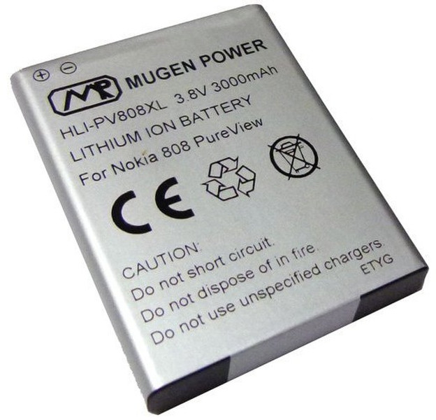 Mugen Power HLI-PV808XL Lithium-Ion 3000mAh 3.8V rechargeable battery