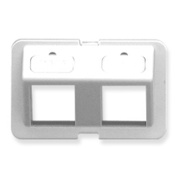 ICC IC108BA2WH White switch plate/outlet cover