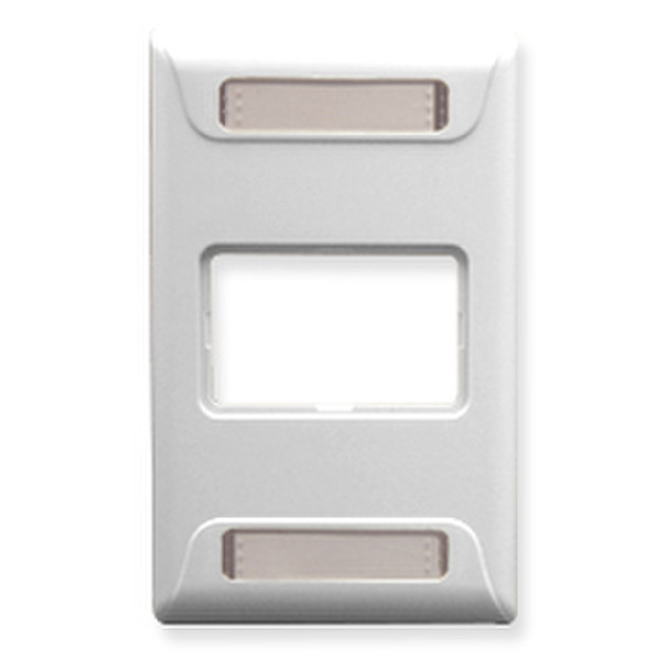 ICC IC108F01WH White switch plate/outlet cover